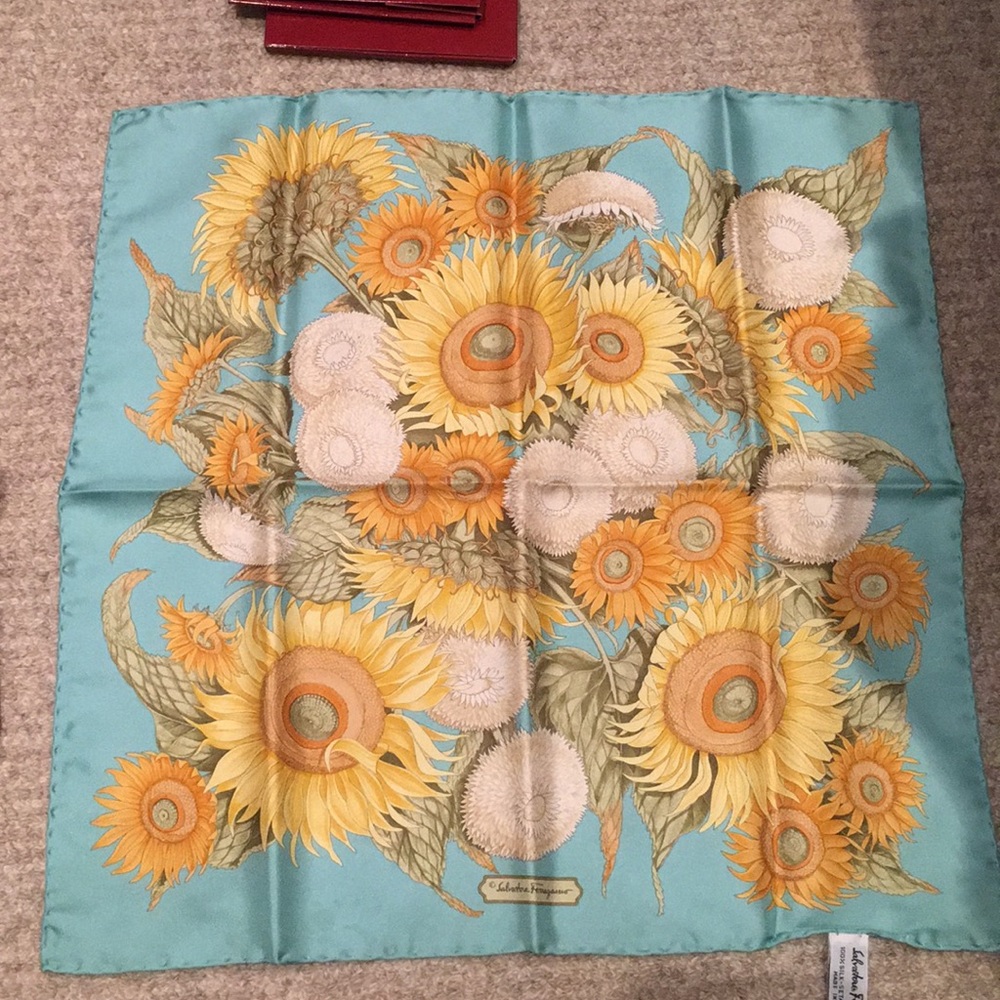 Salvatore Ferragamo silk scarf (brand new)